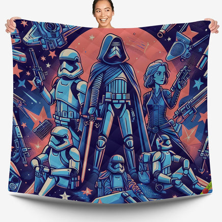 Starwars bedding - Funny graphics duvet covers linen high quality cotton quilt sets and pillowcase - Lusy Store LLC