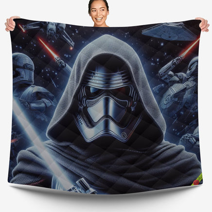 Starwars bedding - Kylo Ren black graphics duvet covers linen high quality cotton quilt sets and pillowcase - Lusy Store LLC