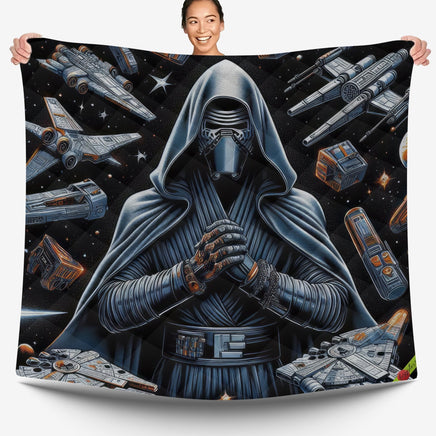 Starwars bedding - Kylo Ren cool black graphics duvet covers linen high quality cotton quilt sets and pillowcase - Lusy Store LLC