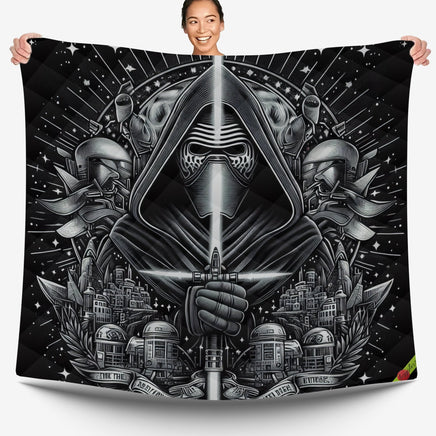 Starwars bedding - Kylo Ren cool graphics duvet covers linen high quality cotton quilt sets and pillowcase - Lusy Store LLC