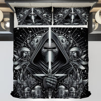 Starwars bedding - Kylo Ren cool graphics duvet covers linen high quality cotton quilt sets and pillowcase - Lusy Store LLC