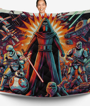 Starwars bedding - Kylo Ren graphics duvet covers linen high quality cotton quilt sets and pillowcase - Lusy Store LLC