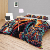 Starwars bedding - Kylo Ren graphics duvet covers linen high quality cotton quilt sets and pillowcase - Lusy Store LLC