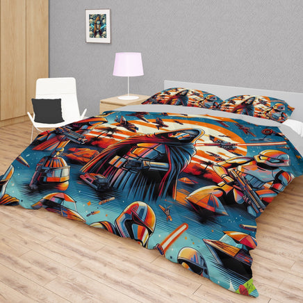 Starwars bedding - Kylo Ren graphics duvet covers linen high quality cotton quilt sets and pillowcase - Lusy Store LLC