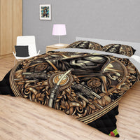 Starwars bedding - Kylo Ren luxury black gold graphics duvet covers linen high quality cotton quilt sets and pillowcase - Lusy Store LLC