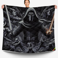 Starwars bedding - Kylo Ren luxury black graphics duvet covers linen high quality cotton quilt sets and pillowcase - Lusy Store LLC