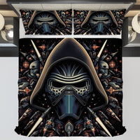Starwars bedding - Kylo Ren luxury graphics duvet covers linen high quality cotton quilt sets and pillowcase - Lusy Store LLC