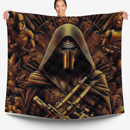 Starwars bedding - Kylo Ren luxury graphics duvet covers linen high quality cotton quilt sets and pillowcase - Lusy Store LLC