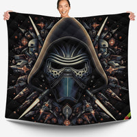 Starwars bedding - Kylo Ren luxury graphics duvet covers linen high quality cotton quilt sets and pillowcase - Lusy Store LLC
