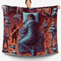 Starwars bedding - Luke funny graphics duvet covers linen high quality cotton quilt sets and pillowcase - Lusy Store LLC