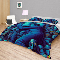 Starwars bedding - Luke graphics duvet covers linen high quality cotton quilt sets and pillowcase - Lusy Store LLC