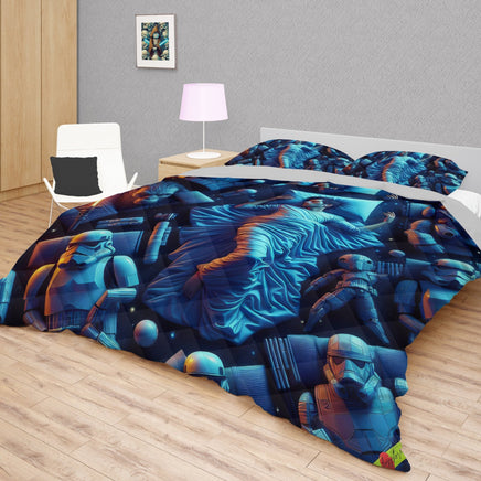 Starwars bedding - Luke Slepping funny graphics duvet covers linen high quality cotton quilt sets and pillowcase - Lusy Store LLC