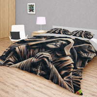 Starwars bedding - Obi-Wan Kenobi cool graphics duvet covers linen high quality cotton quilt sets and pillowcase - Lusy Store LLC