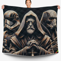 Starwars bedding - Obi-Wan Kenobi cool graphics duvet covers linen high quality cotton quilt sets and pillowcase - Lusy Store LLC
