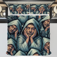 Starwars bedding - Obi-Wan Kenobi funny cartoon duvet covers linen high quality cotton quilt sets and pillowcase - Lusy Store LLC