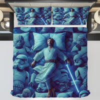 Starwars bedding - Obi-Wan Kenobi graphics duvet covers linen high quality cotton quilt sets and pillowcase - Lusy Store LLC