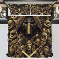 Starwars bedding - Obi-Wan Kenobi luxury graphics duvet covers linen high quality cotton quilt sets and pillowcase - Lusy Store LLC