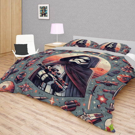Starwars bedding - Stormtrooper cool graphics duvet covers linen high quality cotton quilt sets and pillowcase - Lusy Store LLC