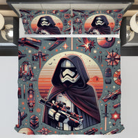 Starwars bedding - Stormtrooper cool graphics duvet covers linen high quality cotton quilt sets and pillowcase - Lusy Store LLC