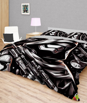 Starwars bedding - Stormtrooper graphics duvet covers linen high quality cotton quilt sets and pillowcase - Lusy Store LLC