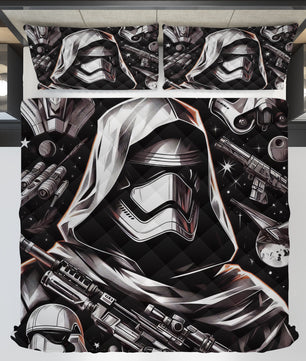 Starwars bedding - Stormtrooper graphics duvet covers linen high quality cotton quilt sets and pillowcase - Lusy Store LLC