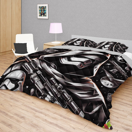 Starwars bedding - Stormtrooper graphics duvet covers linen high quality cotton quilt sets and pillowcase - Lusy Store LLC