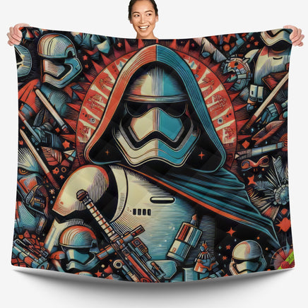 Starwars bedding - Stormtrooper graphics duvet covers linen high quality cotton quilt sets and pillowcase - Lusy Store LLC