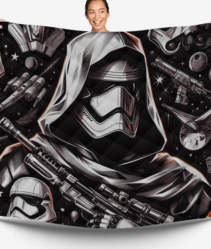 Starwars bedding - Stormtrooper graphics duvet covers linen high quality cotton quilt sets and pillowcase - Lusy Store LLC