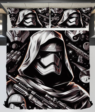 Starwars bedding - Stormtrooper graphics duvet covers linen high quality cotton quilt sets and pillowcase - Lusy Store LLC