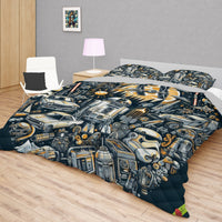 Starwars bedding - Stormtrooper R2-D2 graphics duvet covers linen high quality cotton quilt sets and pillowcase - Lusy Store LLC