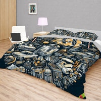 Starwars bedding - Stormtrooper R2-D2 graphics duvet covers linen high quality cotton quilt sets and pillowcase - Lusy Store LLC