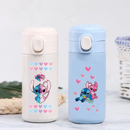 Stitch 420ml Thermal Cup Sports Water Bottle Kids Portable Large Capacity Outdoor Stainless Steel