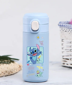 Stitch 420ml Thermal Cup Sports Water Bottle Kids Portable Large Capacity Outdoor Stainless Steel - Lusy Store LLC
