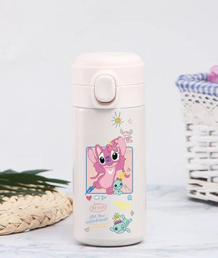 Stitch 420ml Thermal Cup Sports Water Bottle Kids Portable Large Capacity Outdoor Stainless Steel - Lusy Store LLC