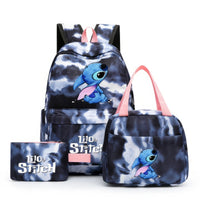 Stitch Backpack 3pcs/set Lilo Stitch Student Boy Girl Schoolbag Colorful with Lunch Bag - Lusy Store LLC