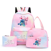 Stitch Backpack 3pcs/set Lilo Stitch Student Boy Girl Schoolbag Colorful with Lunch Bag - Lusy Store LLC