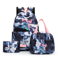 Stitch Backpack 3pcs/set Lilo Stitch Student Boy Girl Schoolbag Colorful with Lunch Bag - Lusy Store LLC