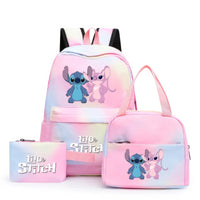 Stitch Backpack 3pcs/set Lilo Stitch Student Boy Girl Schoolbag Colorful with Lunch Bag - Lusy Store LLC