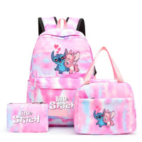 Stitch Backpack 3pcs/set Lilo Stitch Student Boy Girl Schoolbag Colorful with Lunch Bag - Lusy Store LLC