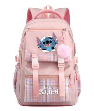 Stitch Backpack Casual School Bags Girl Boy Student Teenager Children Gift - Lusy Store LLC