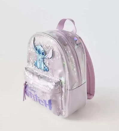 Stitch Backpack Girl Stitch Press Plastic Backpack - Lusy Store LLC