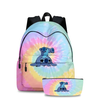 Stitch Backpack Primary and Secondary School Students Cartoon Cute School Bag - Lusy Store LLC