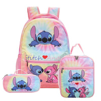 Stitch Backpack Primary School Bag Childrens Cartoon Backpack Boys Girls Anime Kawaii - Lusy Store LLC