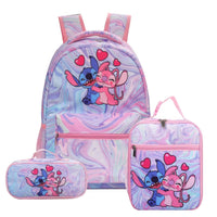 Stitch Backpack Primary School Bag Childrens Cartoon Backpack Boys Girls Anime Kawaii - Lusy Store LLC