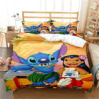 Stitch Bedding Set 3D Microfiber Thick and Soft - Suitable for Boys and Girls Teen Room 2
