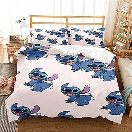 Stitch Bedding Set 3D Microfiber Thick and Soft - Suitable for Boys and Girls Teen Room 6