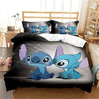 Stitch Bedding Set 3D Microfiber Thick and Soft - Suitable for Boys and Girls Teen Room 4