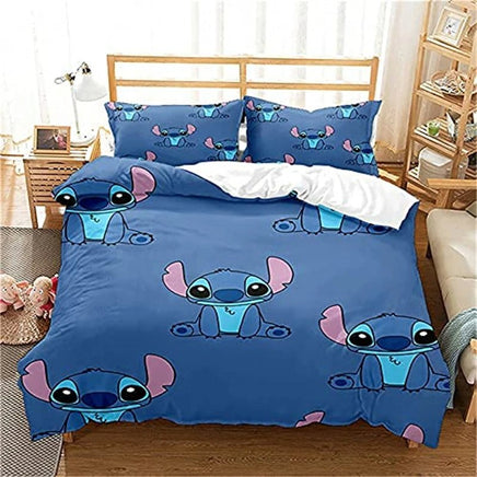 Stitch Bedding Set 3D Microfiber Thick and Soft - Suitable for Boys and Girls Teen Room 9