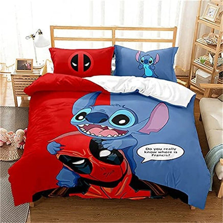 Stitch Bedding Set 3D Microfiber Thick and Soft - Suitable for Boys and Girls Teen Room 15