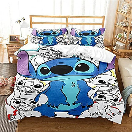 Stitch Bedding Set 3D Microfiber Thick and Soft - Suitable for Boys and Girls Teen Room 3